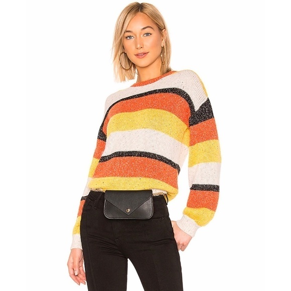 Tularosa Sweaters - Tularosa Veni Crew Stripe Sweater
